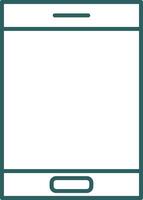 Cellphone Line Gradient Icon vector