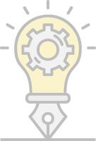 Creative idea Line Filled Light Icon vector