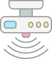 Motion sensor Line Filled Light Icon vector