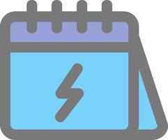 Calender Line Filled Light Icon vector