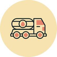 Oil Truck Vector Icon