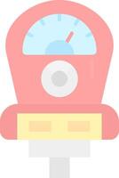 Meter Flat Light Icon vector