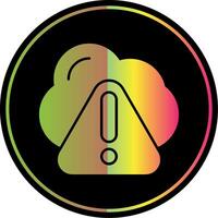 Danger Glyph Due Color Icon vector