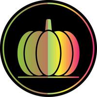 calabaza glifo debido color icono vector