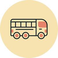 icono de vector de bus