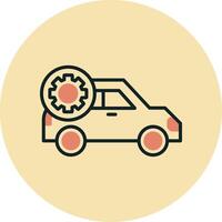 icono de vector de ajuste de coche