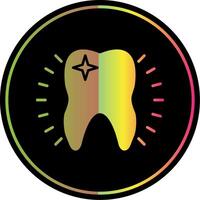 Tooth Glyph Due Color Icon vector