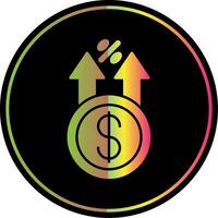 Profit Glyph Due Color Icon vector