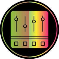 Control Panel Glyph Due Color Icon vector