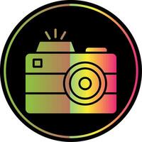 Camera Glyph Due Color Icon vector