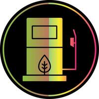 Bio Fuel Glyph Due Color Icon vector