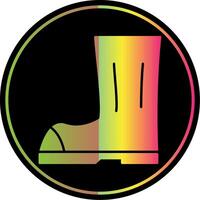 Boot Glyph Due Color Icon vector