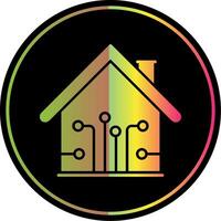 Smart Home Glyph Due Color Icon vector