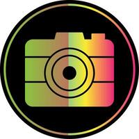 Photo Camera Glyph Due Color Icon vector