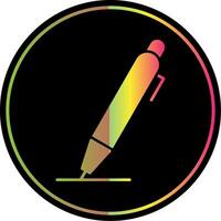 Pen Glyph Due Color Icon vector