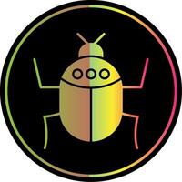 Insect Glyph Due Color Icon vector