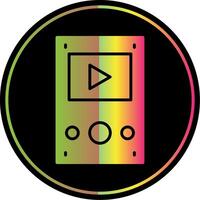 Music Player Glyph Due Color Icon vector