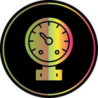 Gauge Glyph Due Color Icon vector