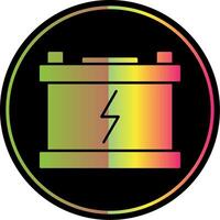 Power Glyph Due Color Icon vector