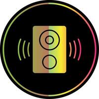 Speaker Glyph Due Color Icon vector
