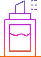 Deodorant Line Gradient Icon vector