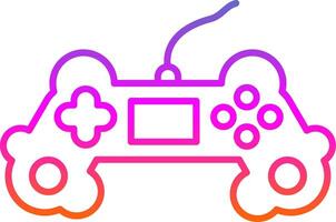 Game Controller Line Gradient Icon vector