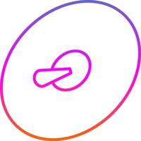 Cymbals Line Gradient Icon vector