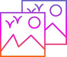 Images Line Gradient Icon vector