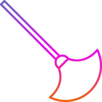 plumero línea degradado icono vector