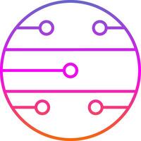 Mars Line Gradient Icon vector