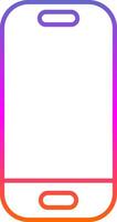 Smartphone Line Gradient Icon vector