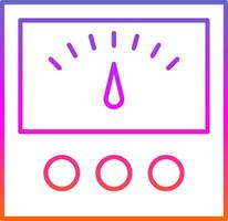 Voltage Indicator Line Gradient Icon vector