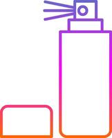 Spray Bottle Line Gradient Icon vector