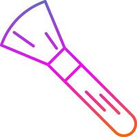 Blush Brush Line Gradient Icon vector