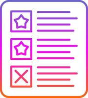 Paper Line Gradient Icon vector