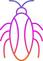 Cockroach Line Gradient Icon vector