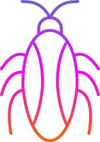 Cockroach Line Gradient Icon vector