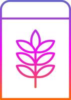 Flour Line Gradient Icon vector