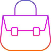 Shoulder Bag Line Gradient Icon vector