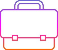 Briefcase Line Gradient Icon vector