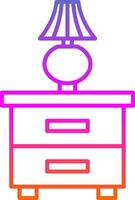 Wardrobe Line Gradient Icon vector