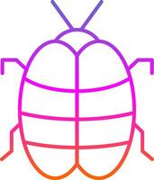 Bug Line Gradient Icon vector