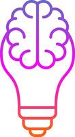 Business Intelligence Line Gradient Icon vector