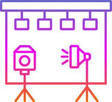 Studio Line Gradient Icon vector