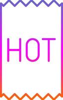 Hot Line Gradient Icon vector