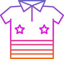 Shirt Line Gradient Icon vector