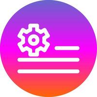 Deploy rules Line Gradient Circle Icon vector