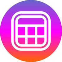 Layout Line Gradient Circle Icon vector