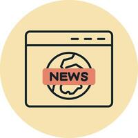 News Report Vector Icon