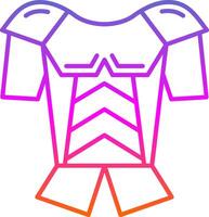 Armor Line Gradient Icon vector